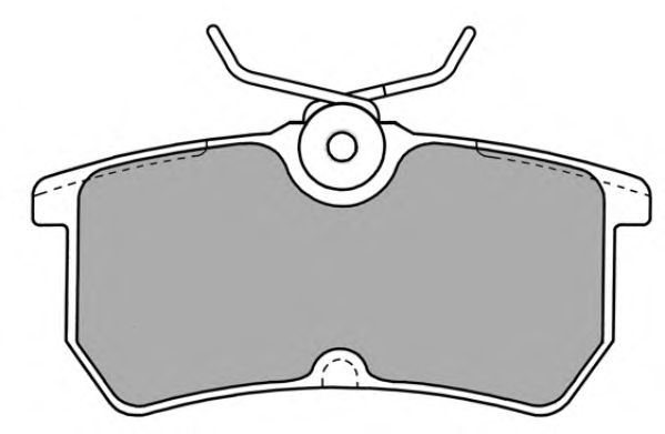 Комплект тормозных колодок, дисковый тормоз FBP-1136