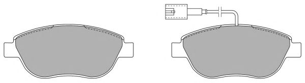 Kit de plaquettes de frein, frein à disque FBP-1219-01