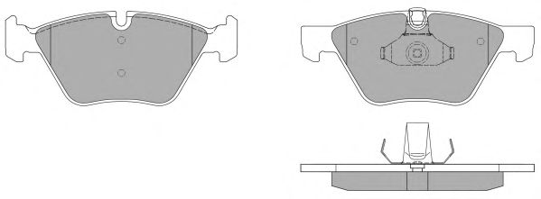Комплект тормозных колодок, дисковый тормоз FBP-1437