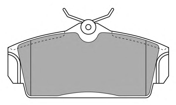 Комплект тормозных колодок, дисковый тормоз FBP-1542