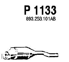 Средний глушитель выхлопных газов P1133