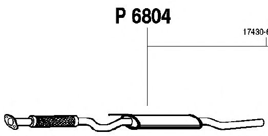 Silenziatore centrale P6804