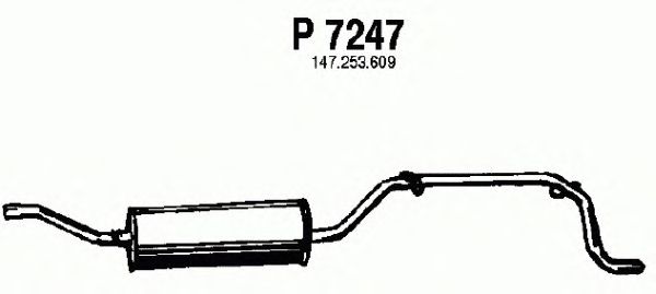 Глушитель выхлопных газов конечный P7247