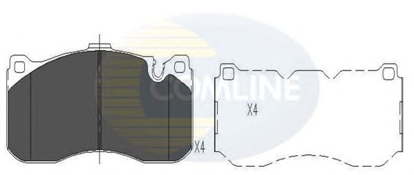 Комплект тормозных колодок, дисковый тормоз CBP06005
