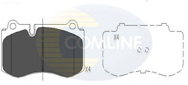 Комплект тормозных колодок, дисковый тормоз CBP06020