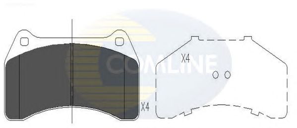 Комплект тормозных колодок, дисковый тормоз CBP06056