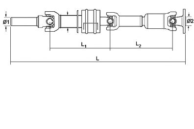 Propshaft, axle drive 27913