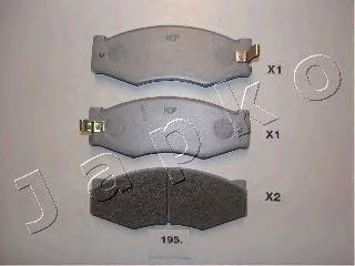 Комплект тормозных колодок, дисковый тормоз 50195