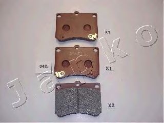 Brake Pad Set, disc brake 50342