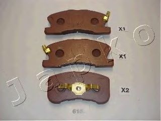 Комплект тормозных колодок, дисковый тормоз 50615