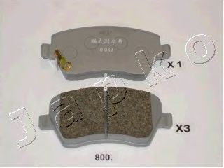Комплект тормозных колодок, дисковый тормоз 50800