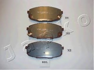 Комплект тормозных колодок, дисковый тормоз 50K09