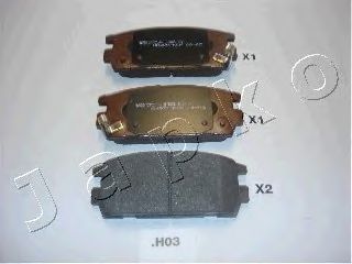 Комплект тормозных колодок, дисковый тормоз 51H03