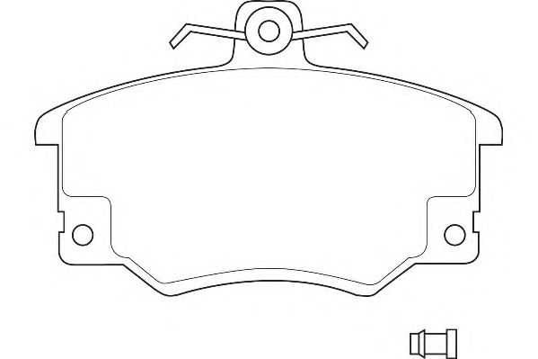 Комплект тормозных колодок, дисковый тормоз WBP20833A