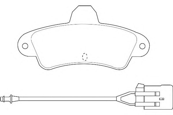 Комплект тормозных колодок, дисковый тормоз WBP21586A