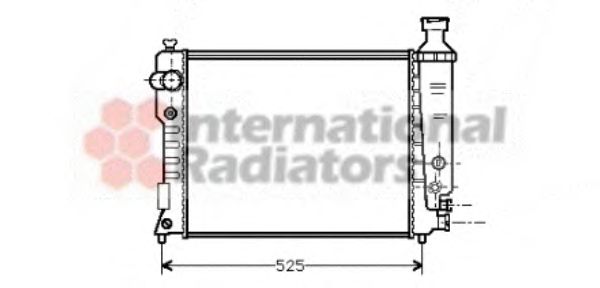 Radiator, engine cooling 40002124
