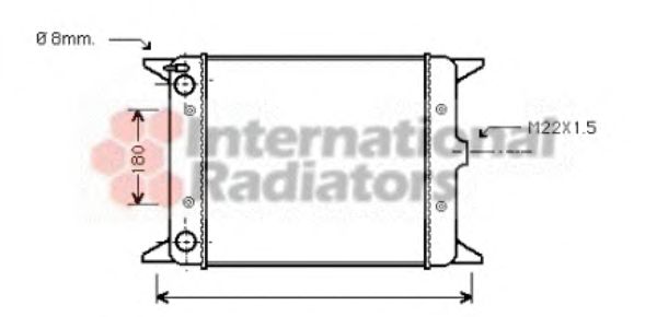 Radiator, engine cooling 58002012