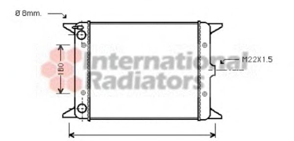 Radiator, engine cooling 58002013