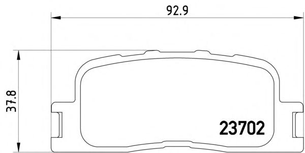 Комплект тормозных колодок, дисковый тормоз 2370201