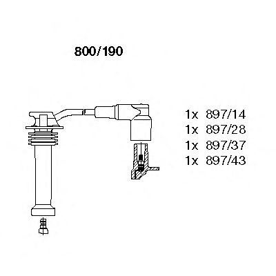 Ignition Cable Kit 800/190