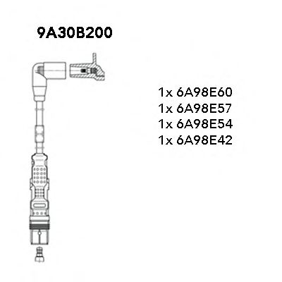 Комплект проводов зажигания 9A30B200