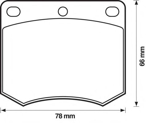 Комплект тормозных колодок, дисковый тормоз 571247B
