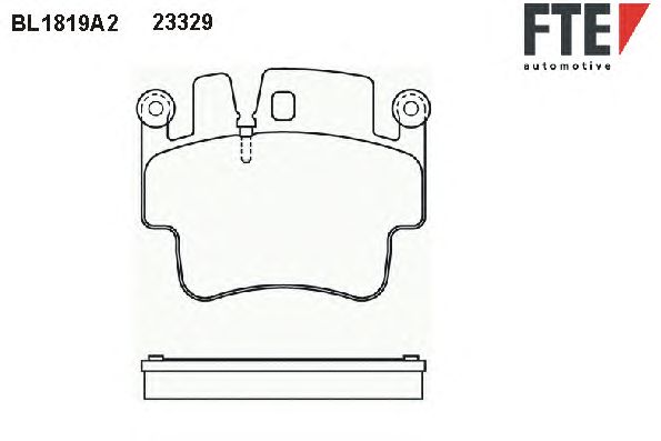 Brake Pad Set, disc brake BL1819A2