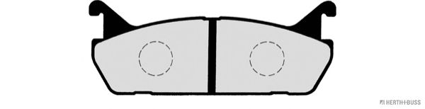 Комплект тормозных колодок, дисковый тормоз J3616001