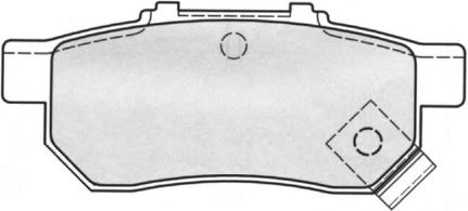 Комплект тормозных колодок, дисковый тормоз FDB778