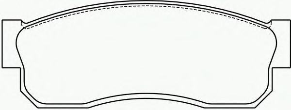 Комплект тормозных колодок, дисковый тормоз P 56 011