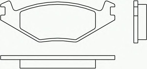 Комплект тормозных колодок, дисковый тормоз P 85 019
