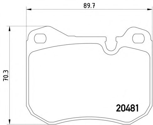 Комплект тормозных колодок, дисковый тормоз 8DB 355 007-681