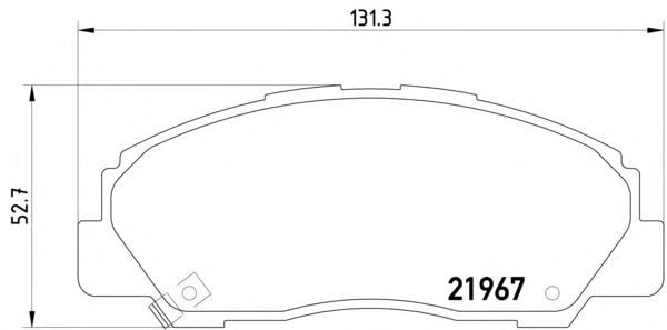 Комплект тормозных колодок, дисковый тормоз 8DB 355 016-841