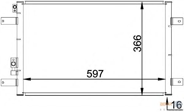Kondensator, klimaanlegg 8FC 351 036-111