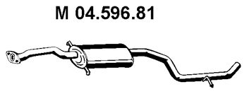 Средний глушитель выхлопных газов 04.596.81