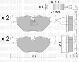 Комплект тормозных колодок, дисковый тормоз 22-0261-0K