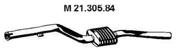 Средний глушитель выхлопных газов 21.305.84