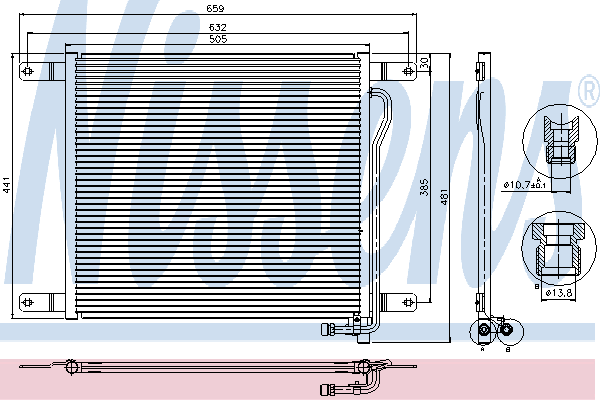 Condensador, ar condicionado 94829
