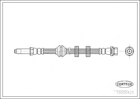Tubo flexible de frenos 19026425