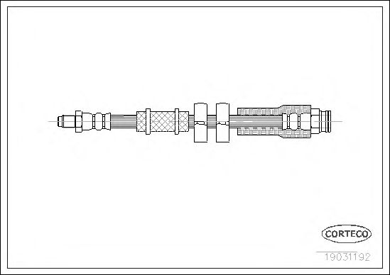 Tubo flexible de frenos 19031192