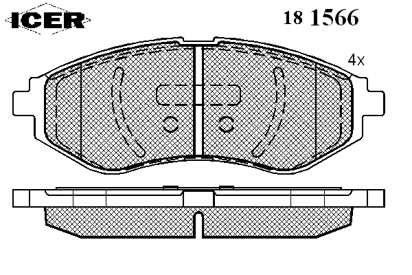 Комплект тормозных колодок, дисковый тормоз 181566