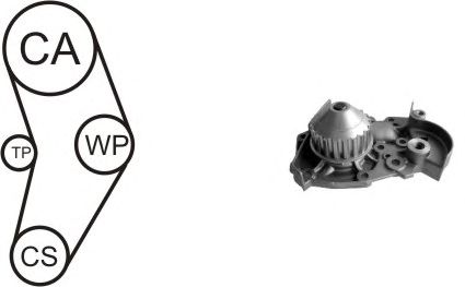 Water Pump & Timing Belt Kit WPK-136601