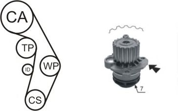 Water Pump & Timing Belt Kit WPK-177405