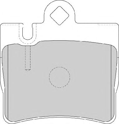 Комплект тормозных колодок, дисковый тормоз FD7009A