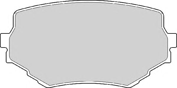Комплект тормозных колодок, дисковый тормоз FD6971A