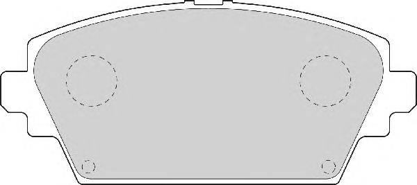 Комплект тормозных колодок, дисковый тормоз FD7039A