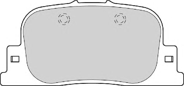 Комплект тормозных колодок, дисковый тормоз FD7101A