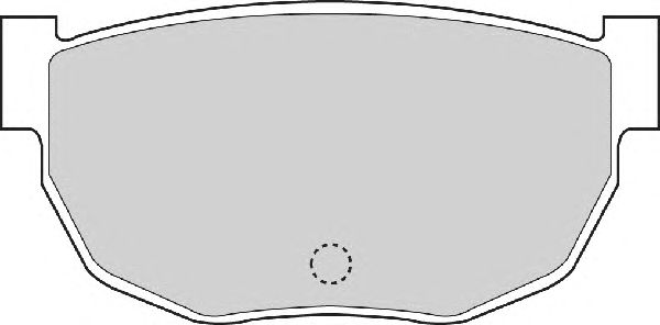 Комплект тормозных колодок, дисковый тормоз FD898A