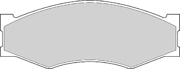 Комплект тормозных колодок, дисковый тормоз FD827A