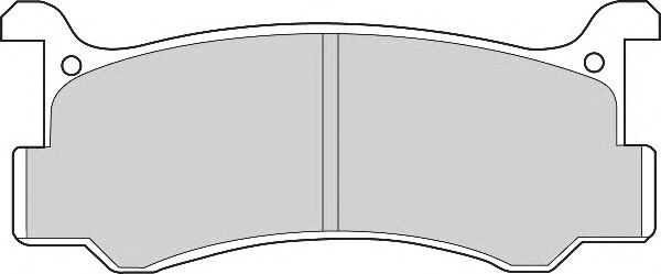 Комплект тормозных колодок, дисковый тормоз FD6347A